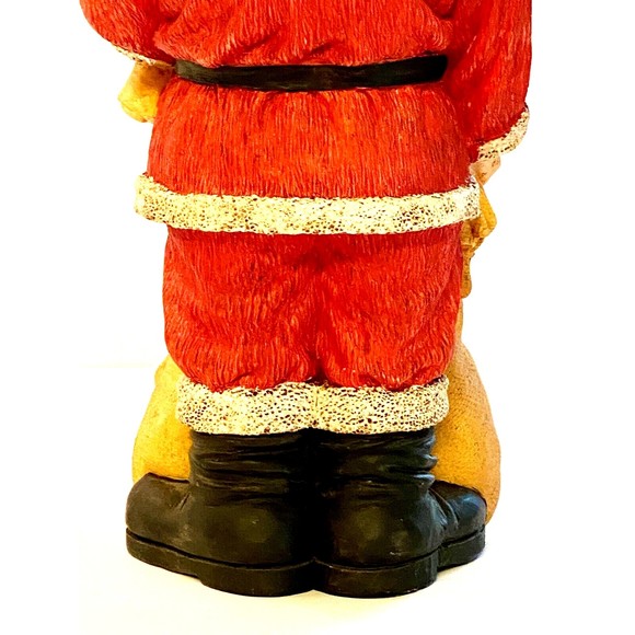 Santa Claus Figurine Carrying Gifts Old World Ceramic 90's‎ Decor Christmas - Picture 6 of 6